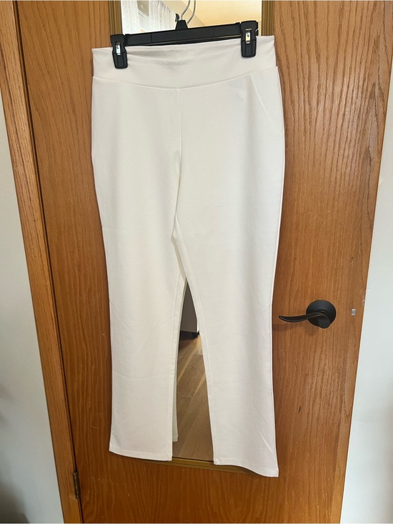 Women with Control Pants - Women with Control Cream Boot Cut Ponte Pants